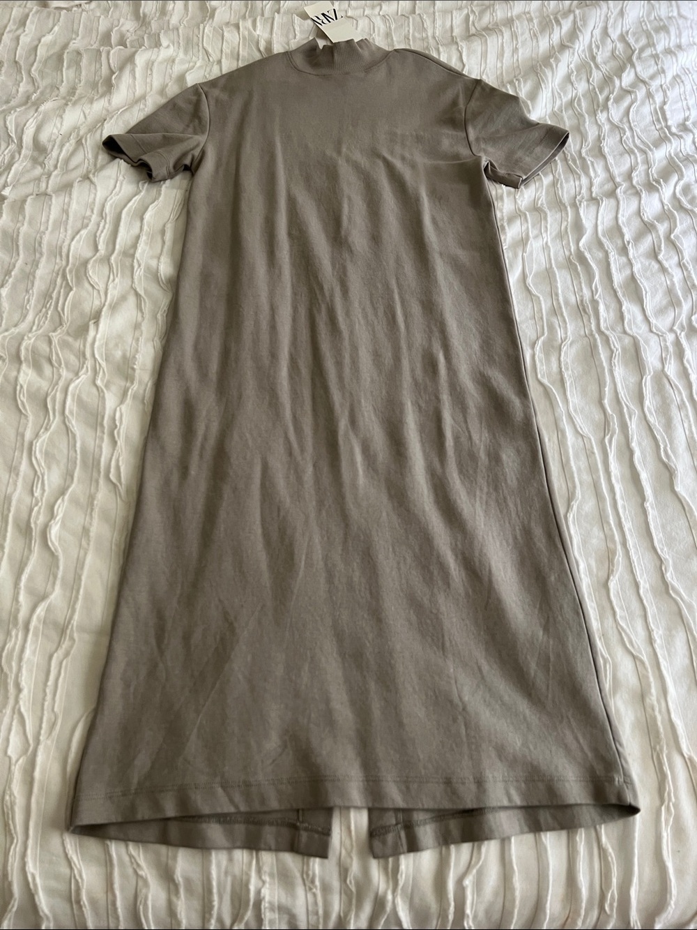 Zara Short Sleeve Mockneck Tshirt Dress